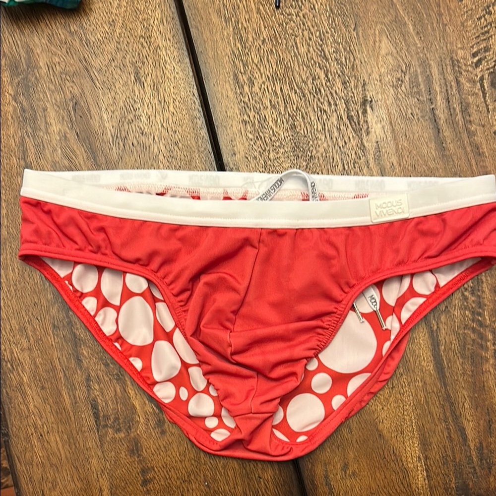 Red Swim Trunks